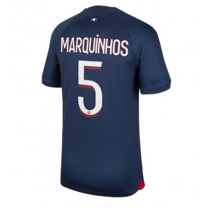 Paris Saint-Germain Marquinhos #5 Replika Hjemmebanetrøje 2023-24 Kortærmet
